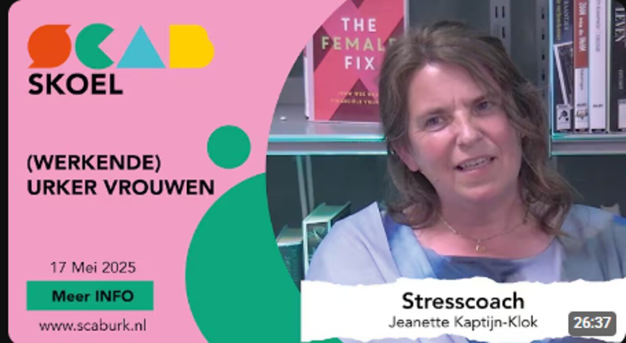 Jannette Kaptijn-Klok als stresscoach te gast in een interview